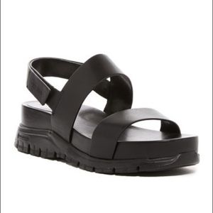 Cole Haan Zerogrand platform leather sandal sz 7.5